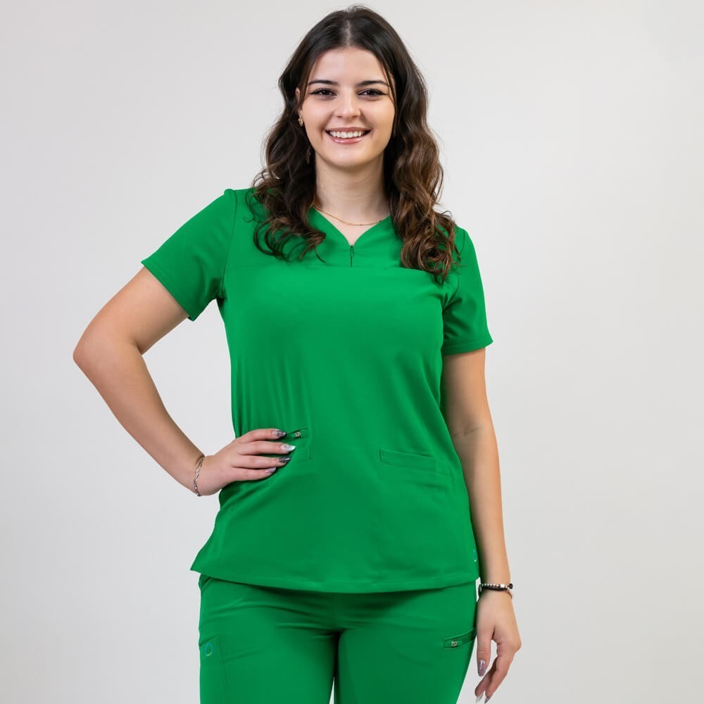 Costum medical Lotus Flex, stretch, verde chirurgical inchis, TS-NP10 TS-SP3