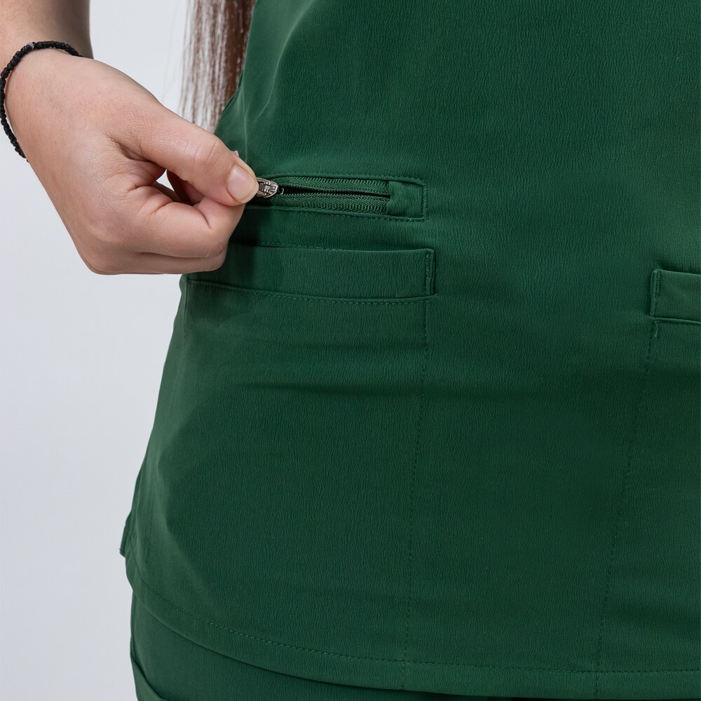 Costum medical Lotus Flex, stretch, verde hunter, TS-NP10 TS-SP3