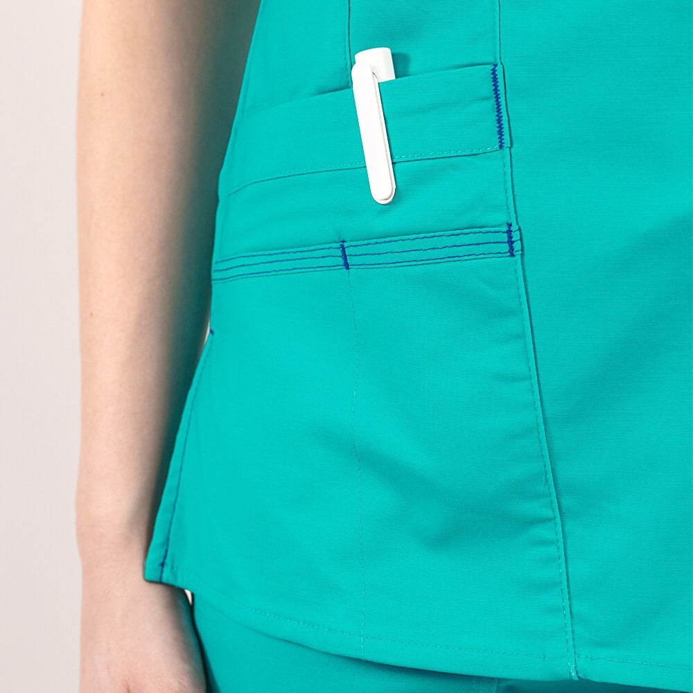 Bluza medicala Lotus Flex, stretch, sea frost, CVC-NP4