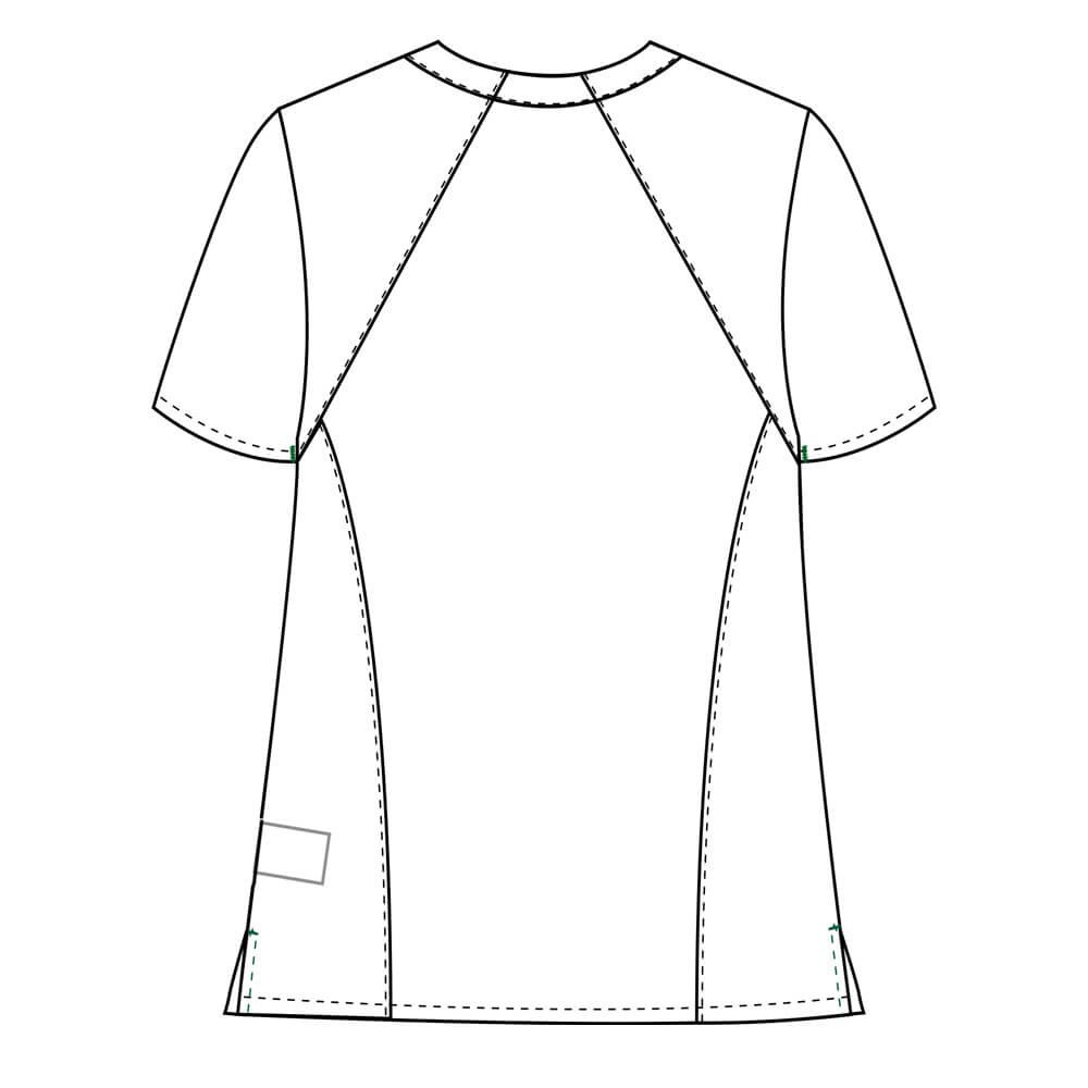 Bluza medicala Lotus Flex, stretch, verde hunter, CVC-NP1