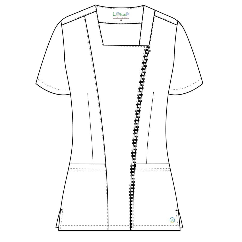 Bluza medicala Lotus Flex, stretch, bleumarin, TRS-NP11