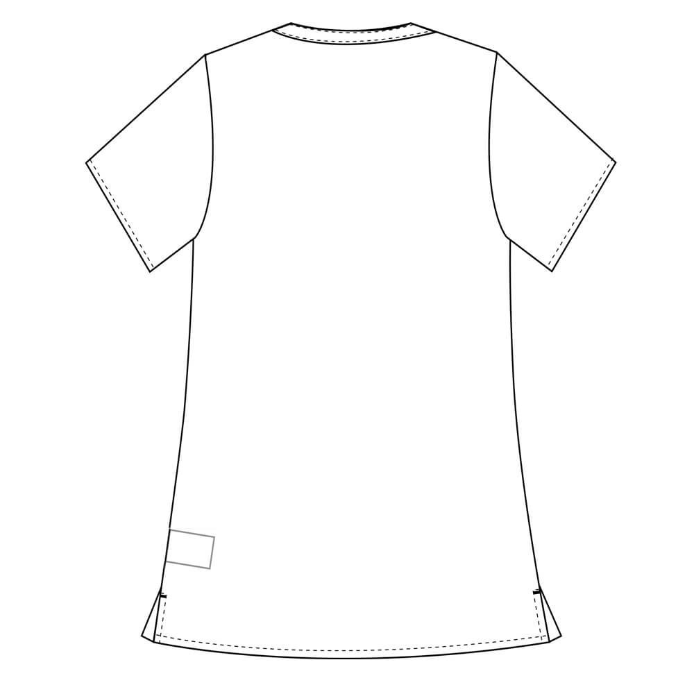 Bluza medicala Lotus Flex, stretch, visiniu, CVC-NP3