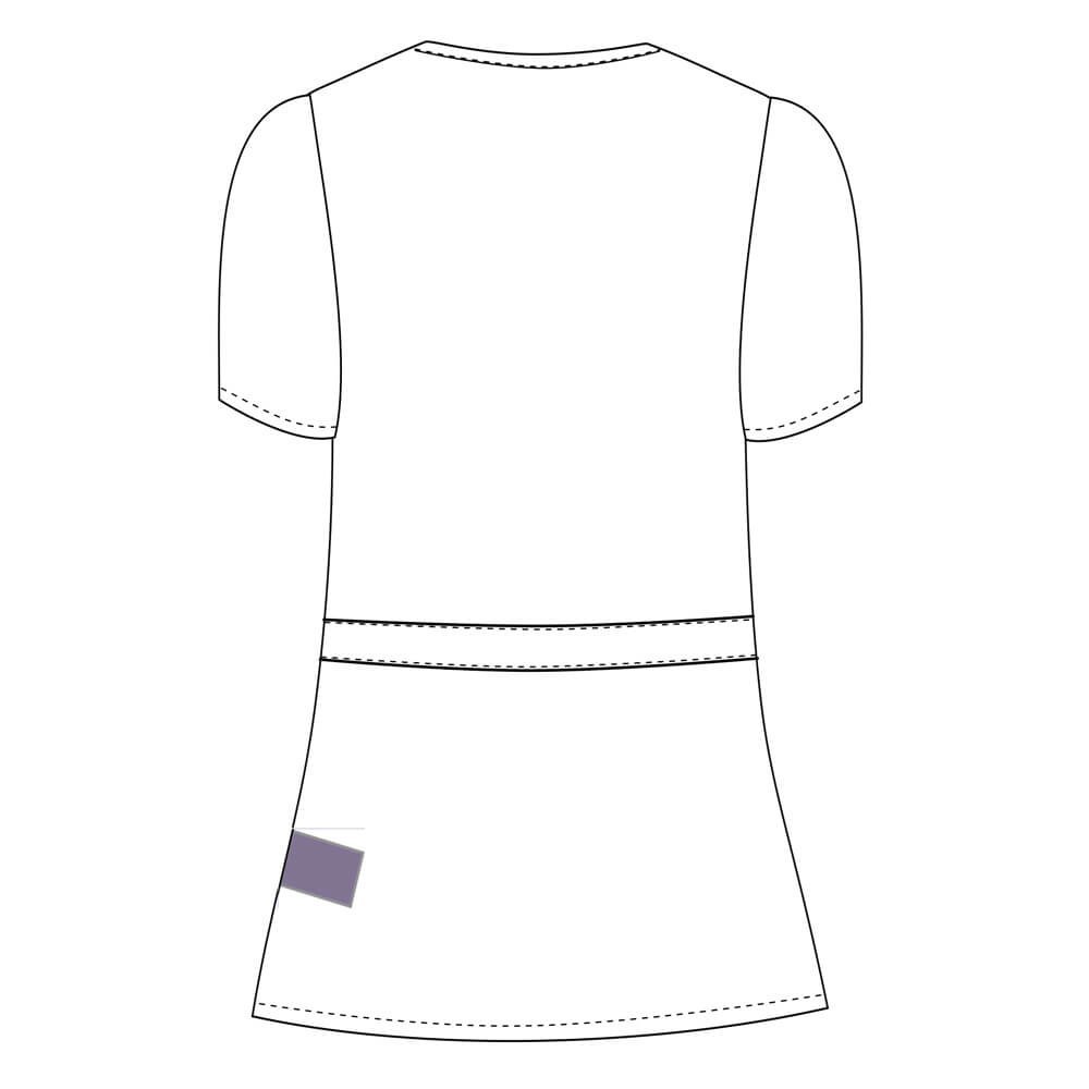 Bluza medicala Lotus Flex, stretch, stil peplum, bleumarin, TRS-NP12