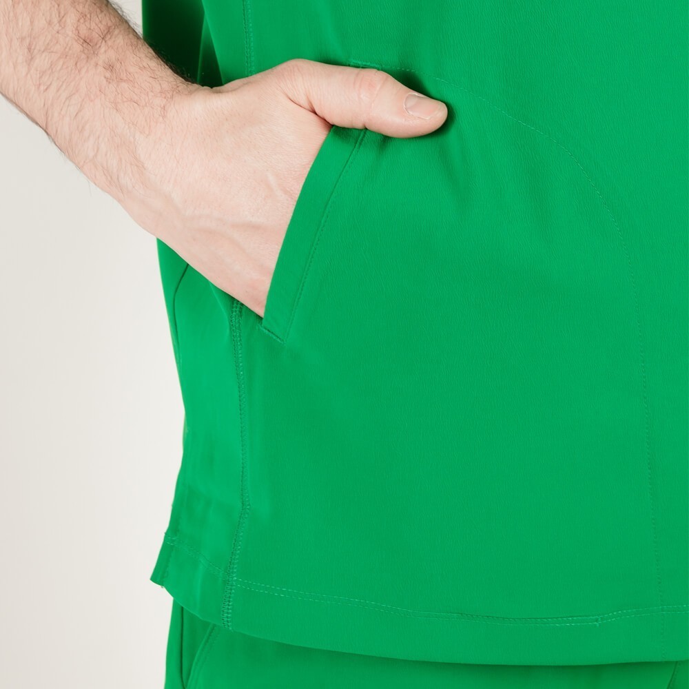 Bluza medicala Lotus Flex, stretch, verde chirurgical inchis, TS-NP9