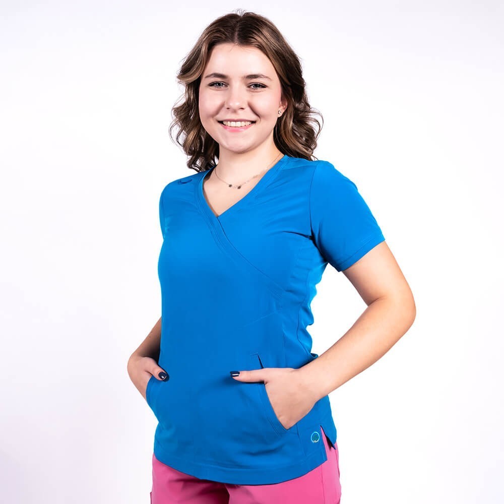 albastru royal/fucsia orhidee