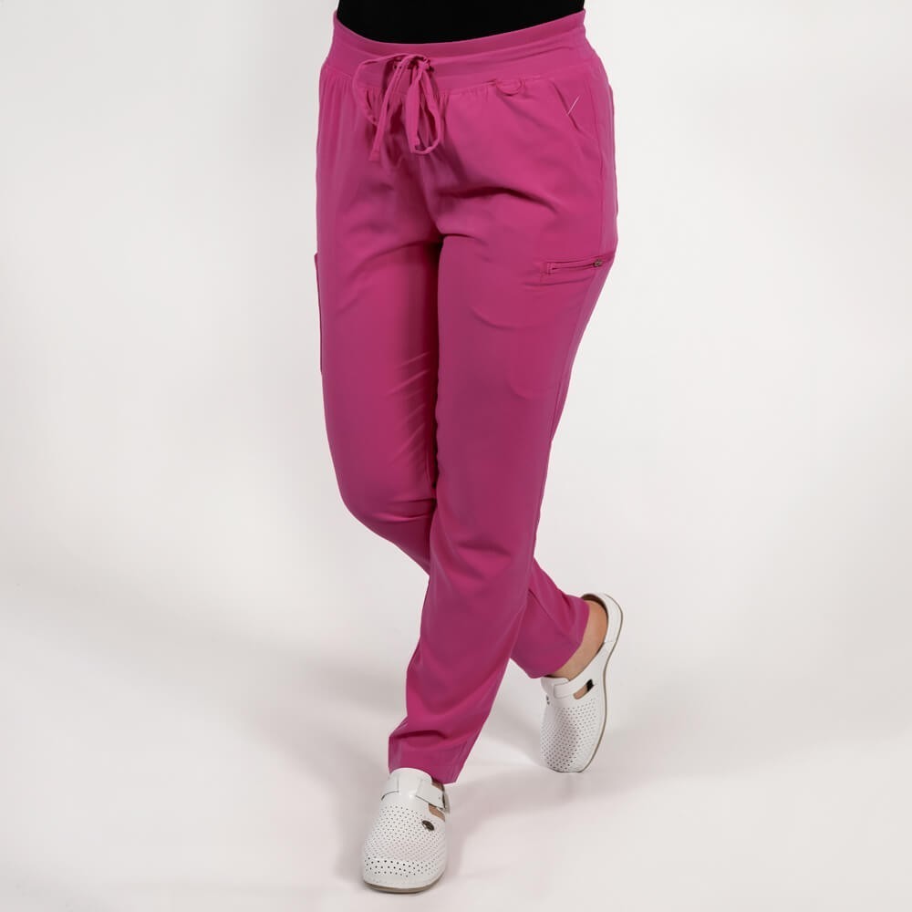 Costum medical Lotus Flex, stretch, albastru royal/fucsia orhidee, TS-NP8 TS-SP3