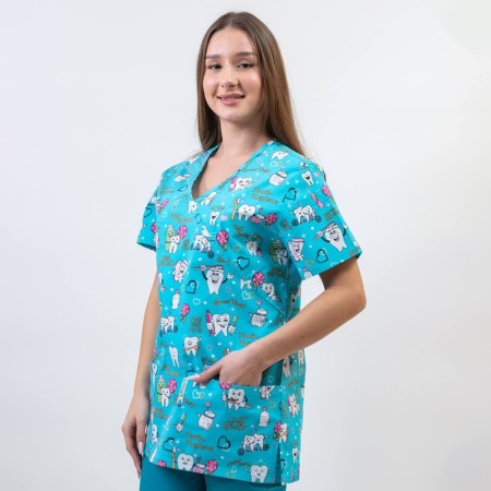 Bluza medicala imprimata