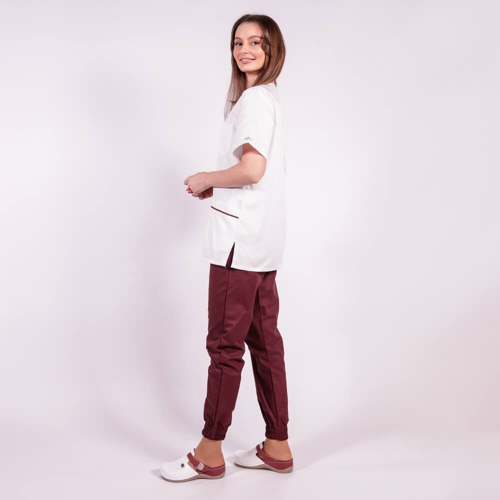 pantaloni cu elastic si manseta