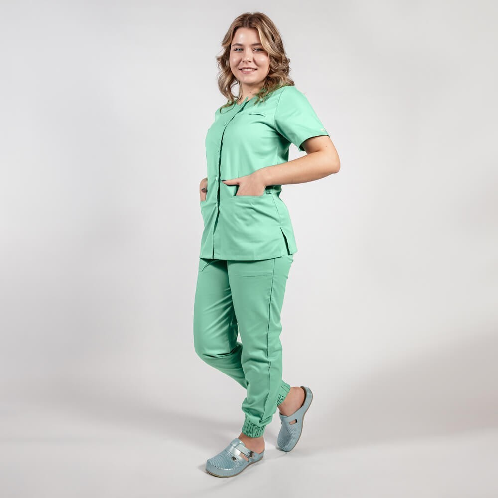 bluza asimetrica cu capse