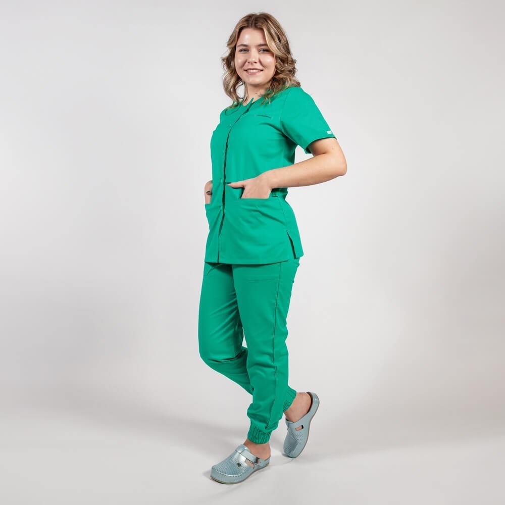 bluza asimetrica cu capse