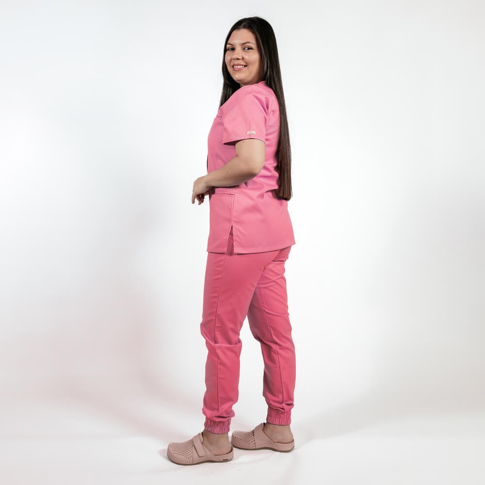 pantaloni cu elastic in talie si manseta