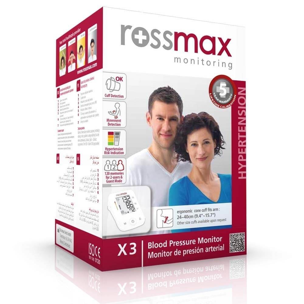 Tensiometru digital automat Rossmax, pentru brat - X3, adaptor cadou
