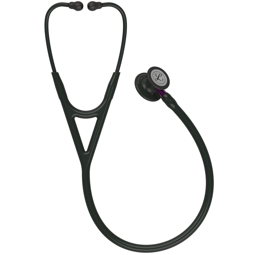 Stetoscop Littmann Cardiology IV 6203 - Negru complet, stem violet Stetoscop Littmann Cardiology IV 6203 - Negru complet, stem violet