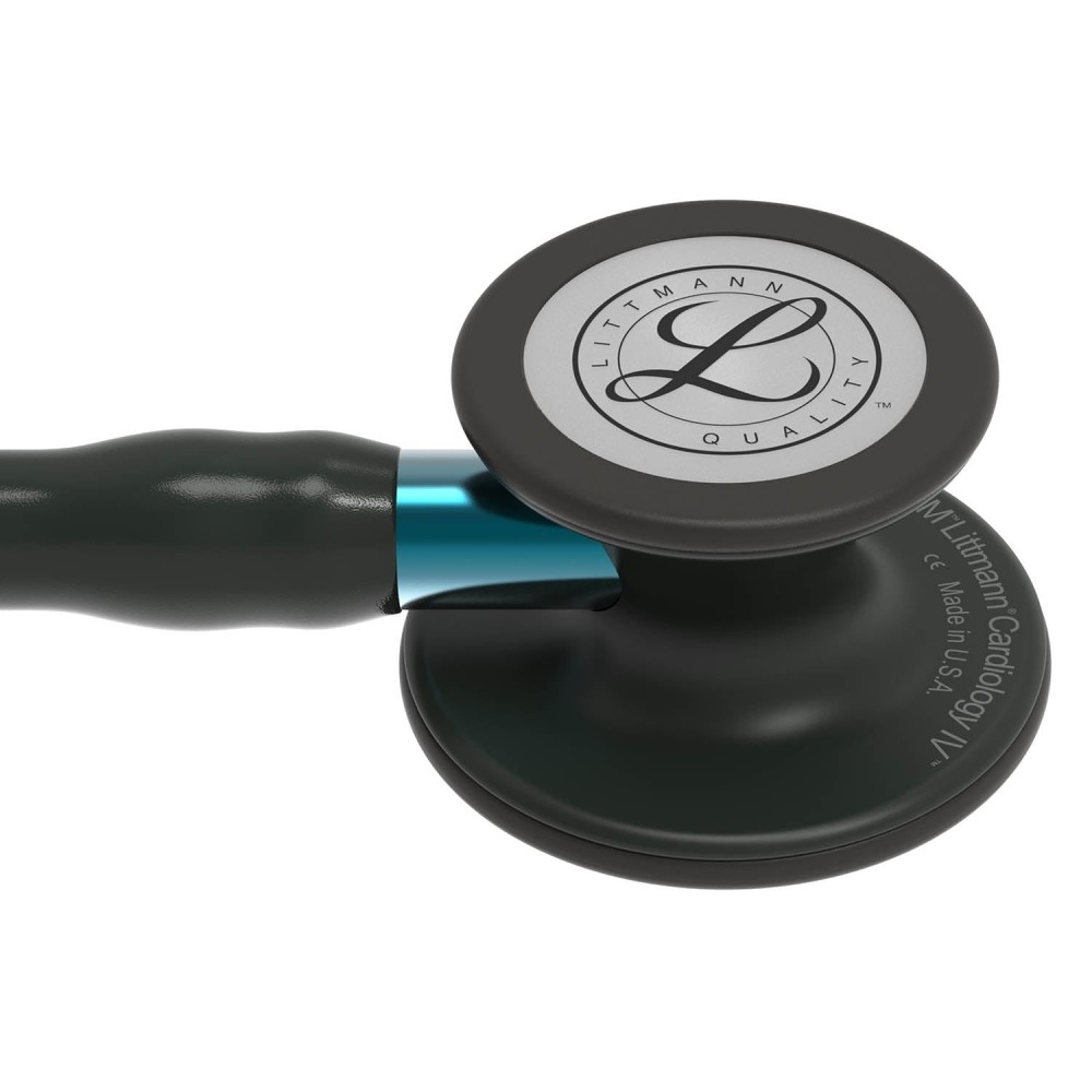 Stetoscop Littmann Cardiology IV 6201 - Negru complet, stem albastru Stetoscop Littmann Cardiology IV 6201 - Negru complet, stem albastru