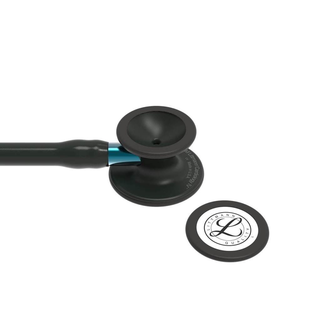 Stetoscop Littmann Cardiology IV 6201 - Negru complet, stem albastru Stetoscop Littmann Cardiology IV 6201 - Negru complet, stem albastru