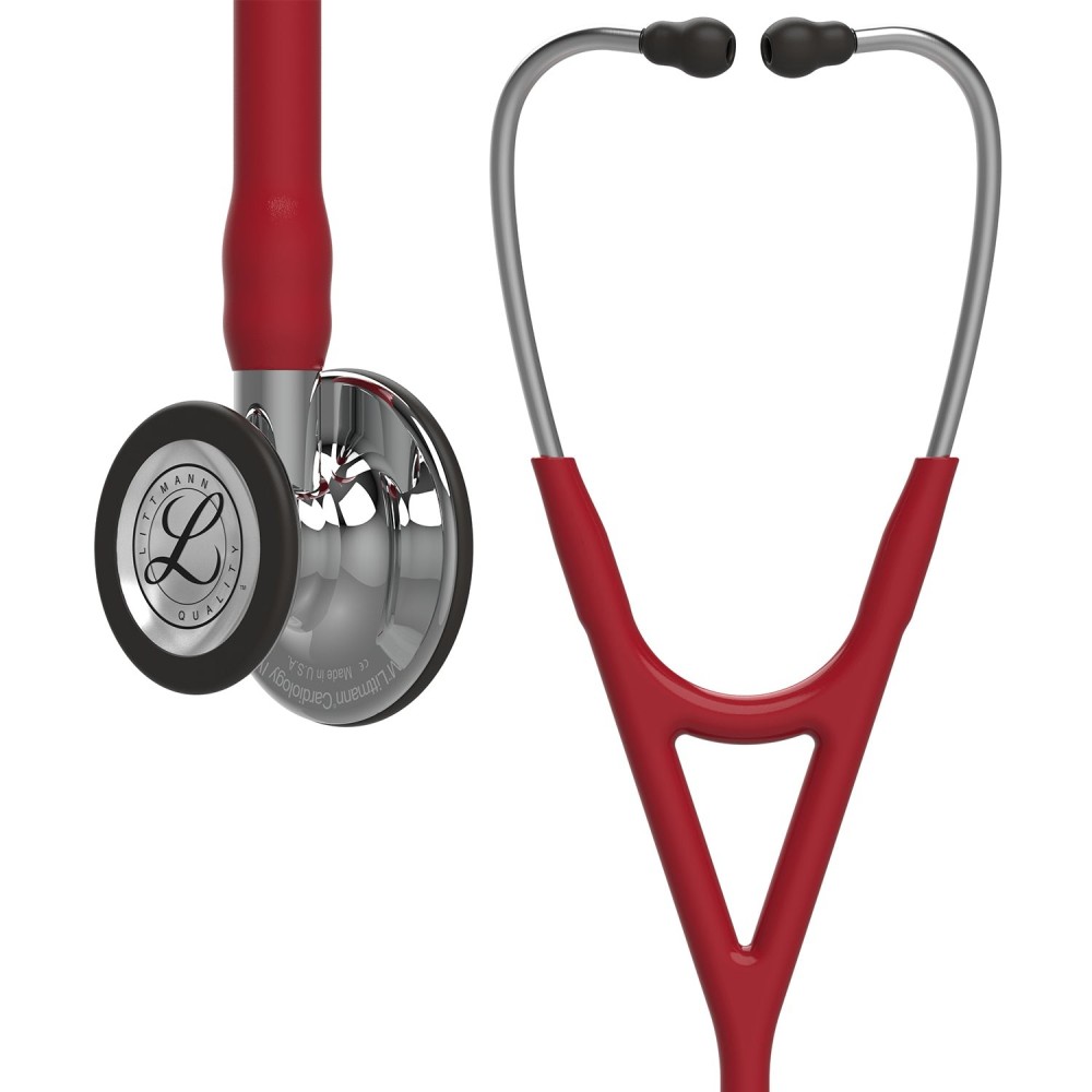 Stetoscop Littmann Cardiology IV 6170 - Rosu Burgundia, capsula oglinda Stetoscop Littmann Cardiology IV 6170 - Rosu Burgundia, capsula oglinda