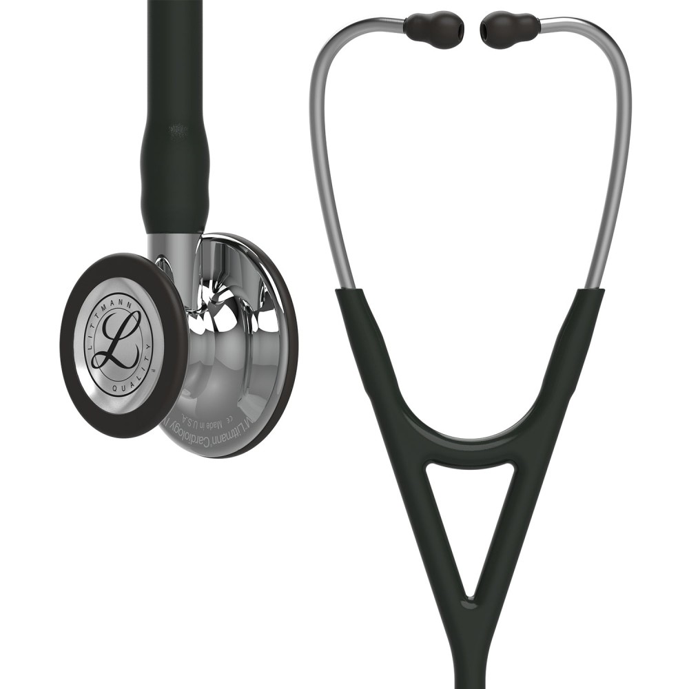 Stetoscop Littmann Cardiology IV 6177 - Negru, capsula oglinda Stetoscop Littmann Cardiology IV 6177 - Negru, capsula oglinda