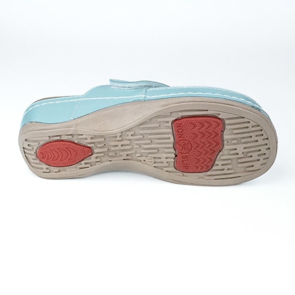 Saboti Leon 2022, de dama, din piele, verde menta