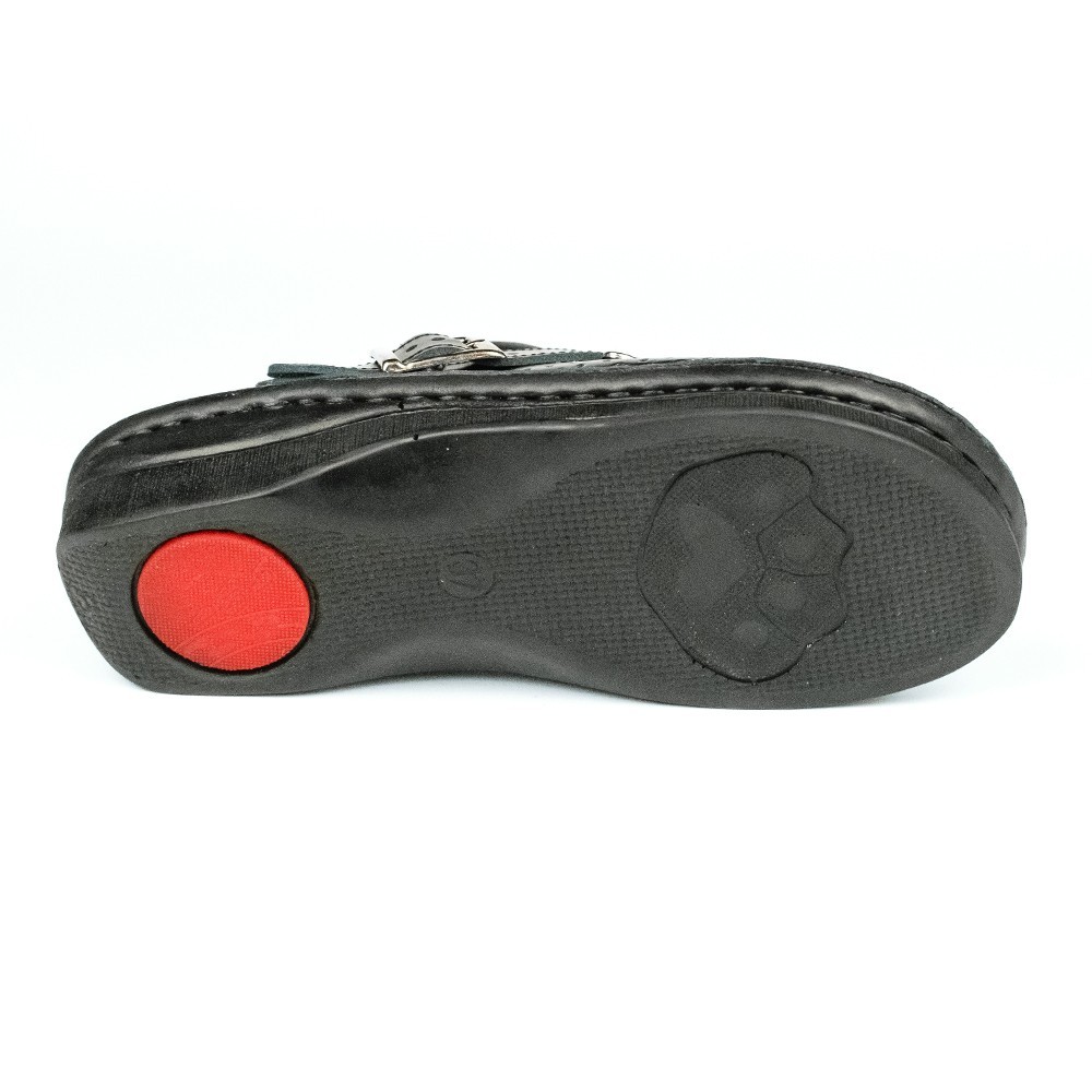 Saboti medicali, de dama, din piele, Leon V202, negru