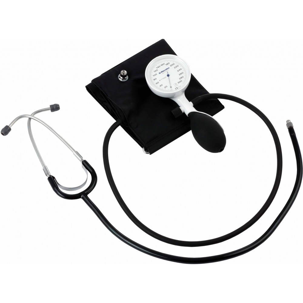 Tensiometru mecanic cu stetoscop RIESTER E-mega alb