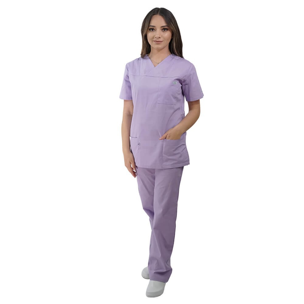 Costum medical LOTUS 1, BASIC 1, lila marimi extra large