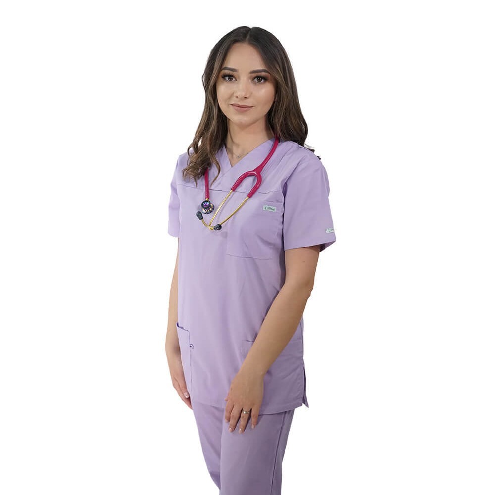 Costum medical LOTUS 1, BASIC 1, lila marimi extra large