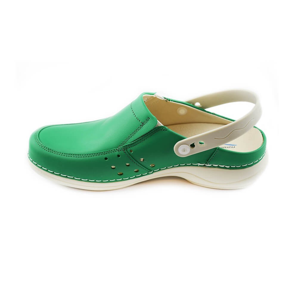 Saboti medicali cu bareta Nursingcare Wash'Go Berlin, verde Saboti medicali cu bareta Nursingcare Wash'Go Berlin, verde