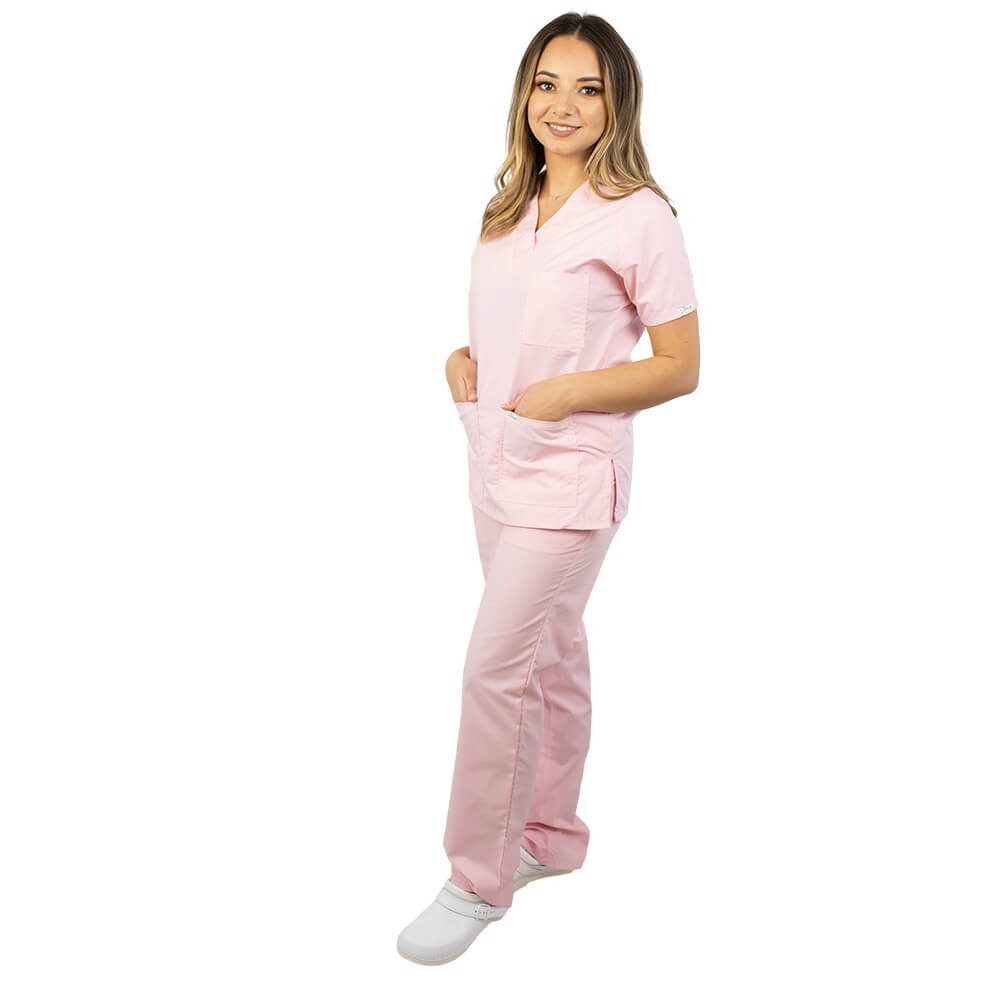 Costum medical Lotus 4, unisex, roz Costum medical Lotus 4, unisex, roz