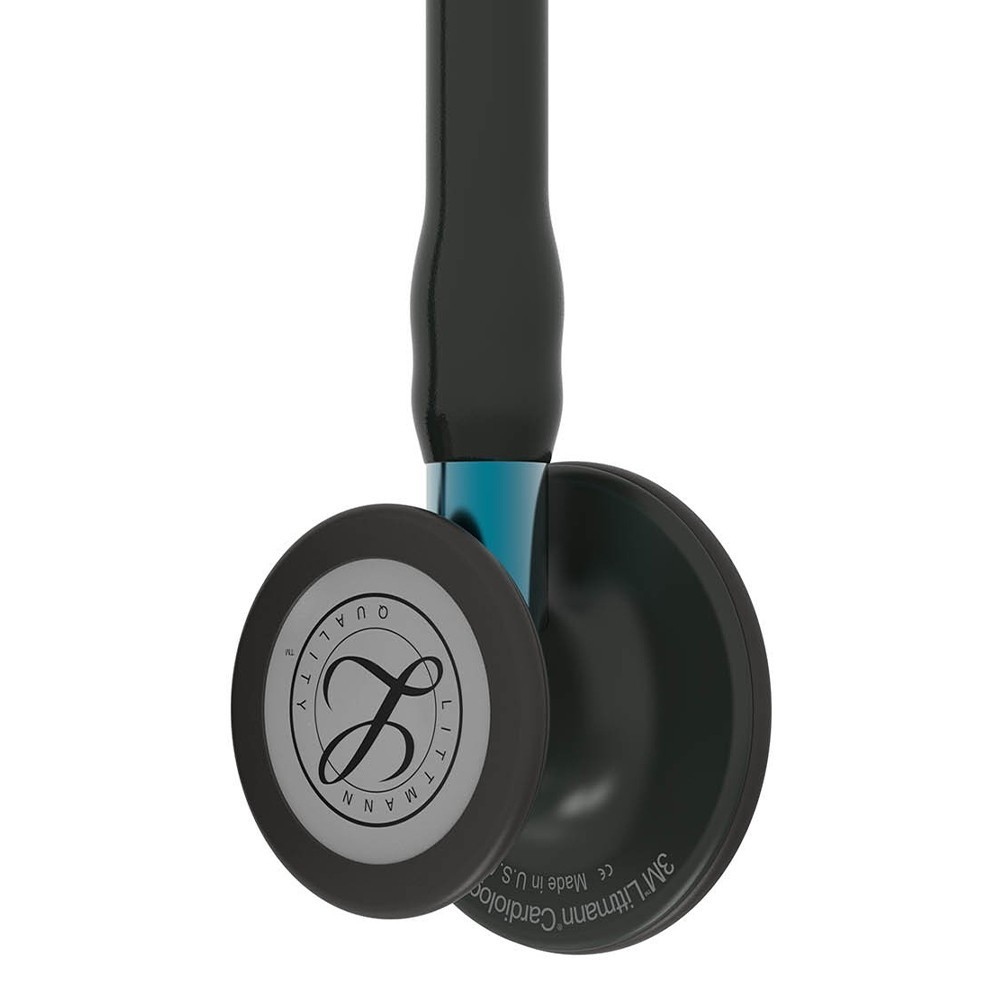 Stetoscop Littmann Cardiology IV 6201 - Negru complet, stem albastru Stetoscop Littmann Cardiology IV 6201 - Negru complet, stem albastru