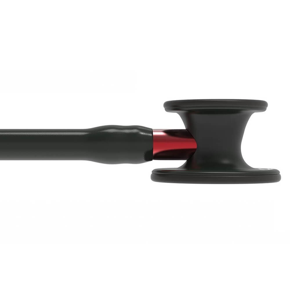 Stetoscop Littmann Cardiology IV 6200 - Negru complet, stem rosu