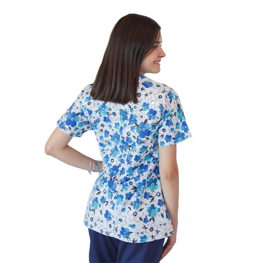 Bluza medicala imprimata Lotus 1, Spring
