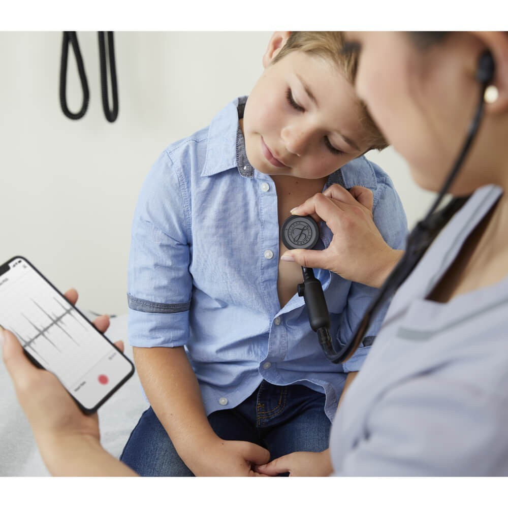 CORE Digital - Stetoscop electronic 3M Littmann, 69 cm, Black Edition CORE Digital - Stetoscop electronic 3M Littmann, 69 cm, Black Edition