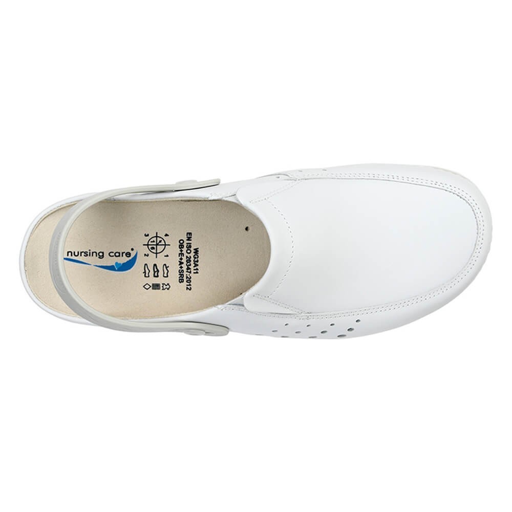 Saboti medicali cu bareta Nursingcare Wash'Go Berlin, alb Saboti medicali cu bareta Nursingcare Wash'Go Berlin, alb