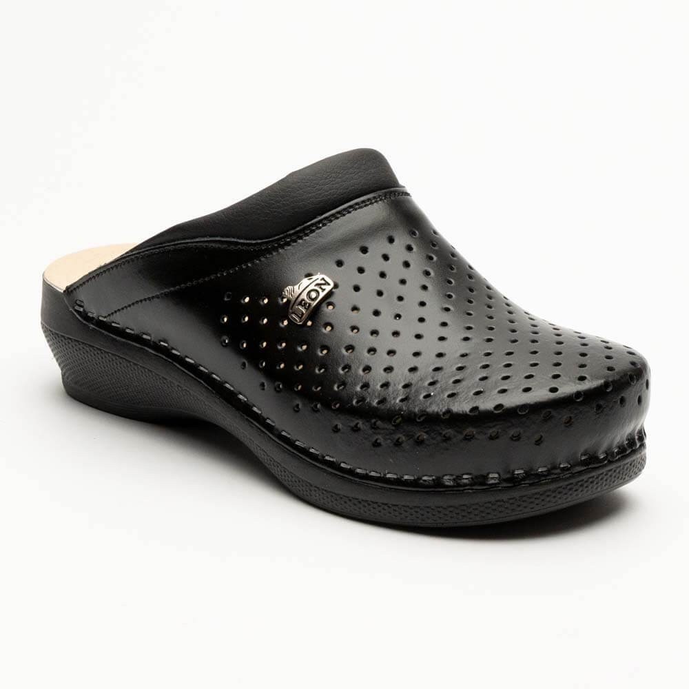 Saboti medicali LEON PU100, negru Saboti medicali LEON PU100, negru