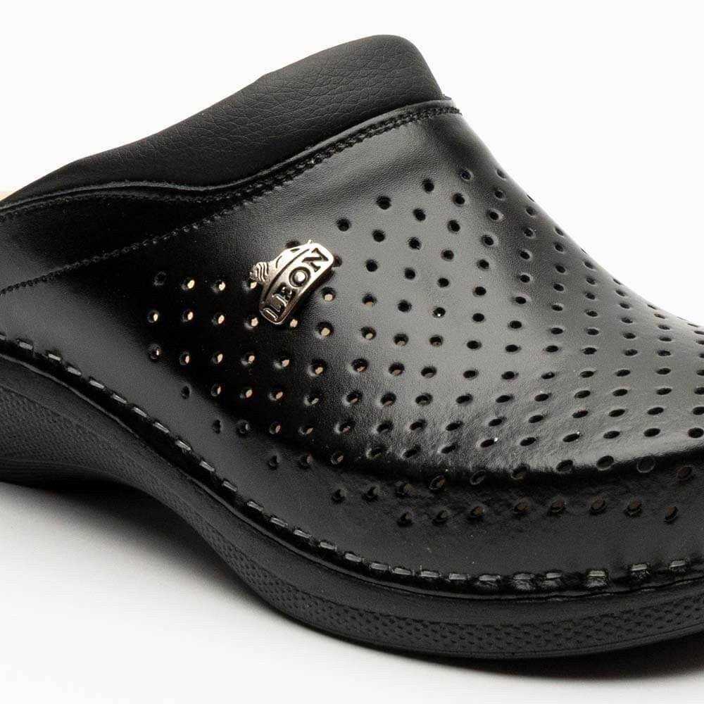 Saboti medicali LEON PU100, negru Saboti medicali LEON PU100, negru