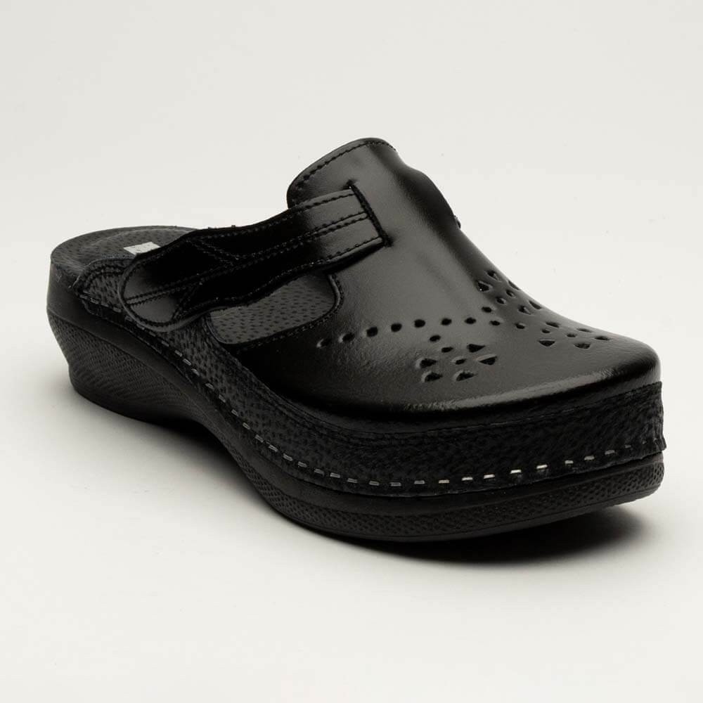 Saboti medicali LEON PU156, negru Saboti medicali LEON PU156, negru