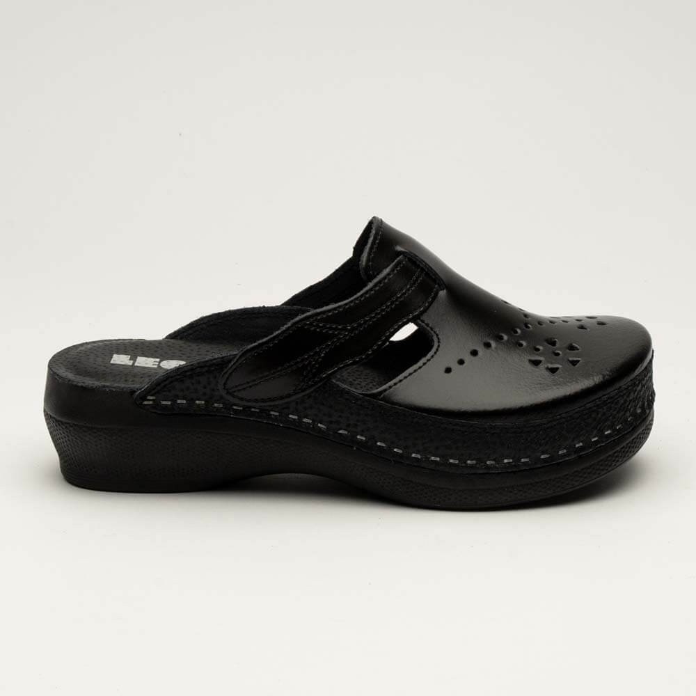 Saboti medicali LEON PU156, negru Saboti medicali LEON PU156, negru