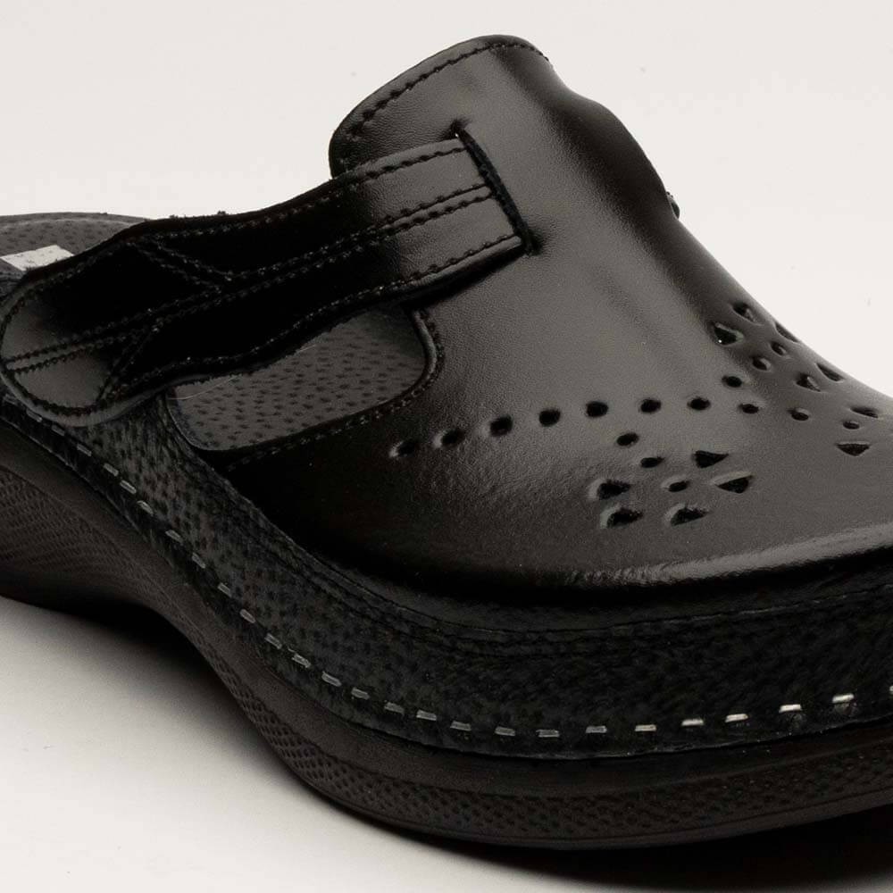 Saboti medicali LEON PU156, negru Saboti medicali LEON PU156, negru