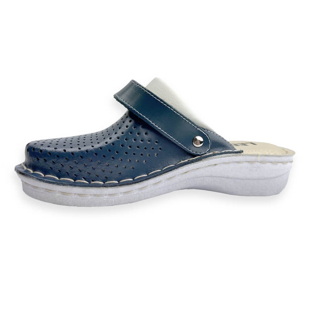 Saboti medicali, de dama, din piele, Leon V202, bleumarin Saboti medicali, de dama, din piele, Leon V202, bleumarin