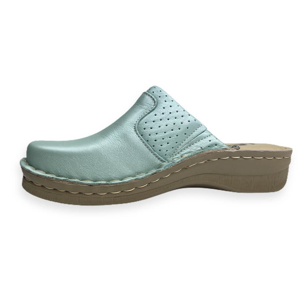 Saboti medicali, din piele, Leon 360, turcoaz Saboti medicali, din piele, Leon 360, turcoaz