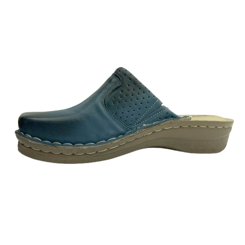 Saboti medicali, din piele, Leon 360, bleumarin Saboti medicali, din piele, Leon 360, bleumarin