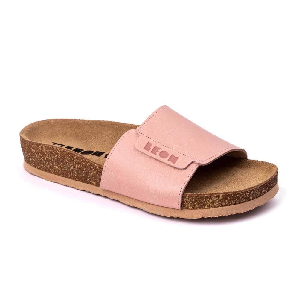 Saboti medicali de vara, din piele, Leon 4022 Orlando, roz Saboti medicali de vara, din piele, Leon 4022 Orlando, roz