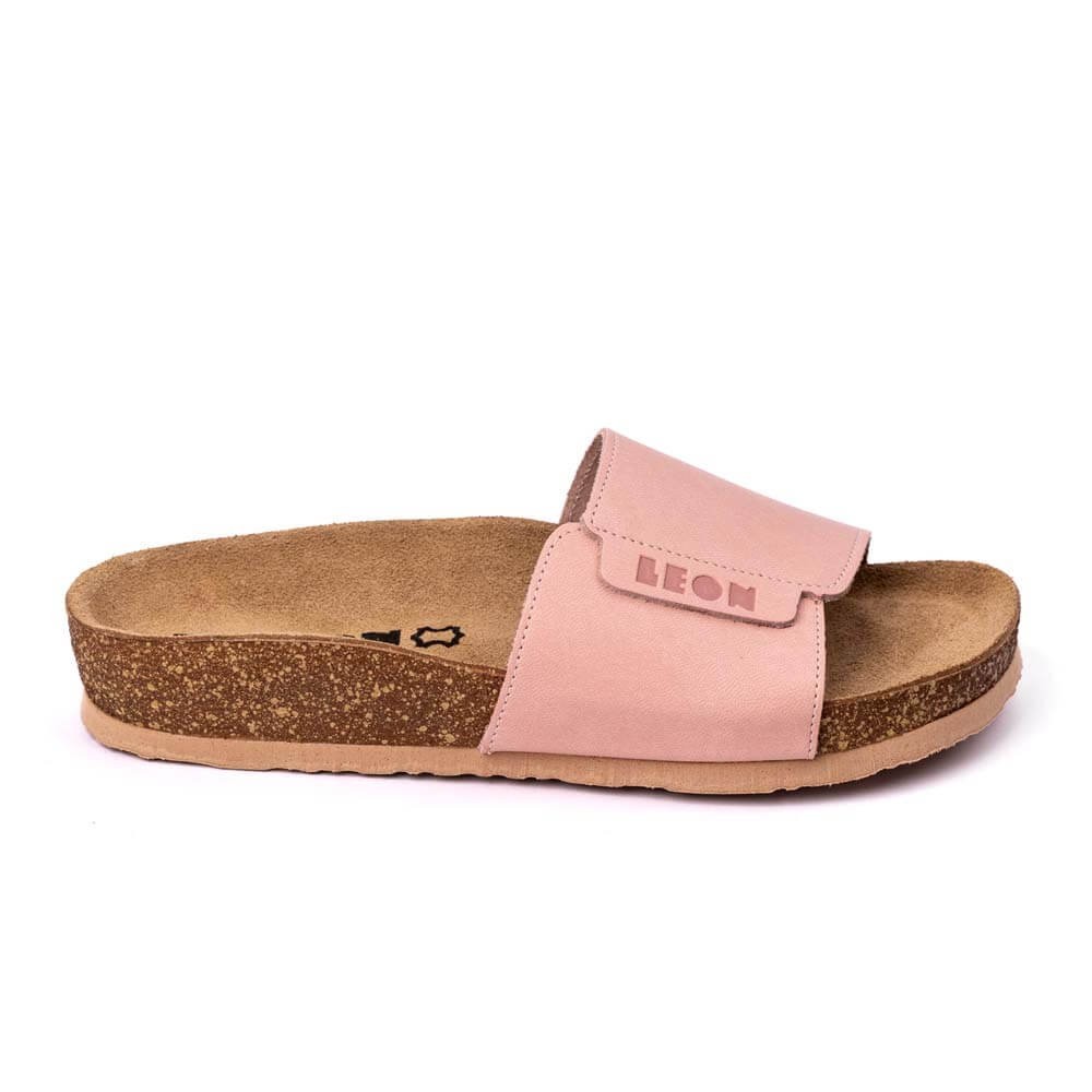 Saboti medicali de vara, din piele, Leon 4022 Orlando, roz Saboti medicali de vara, din piele, Leon 4022 Orlando, roz