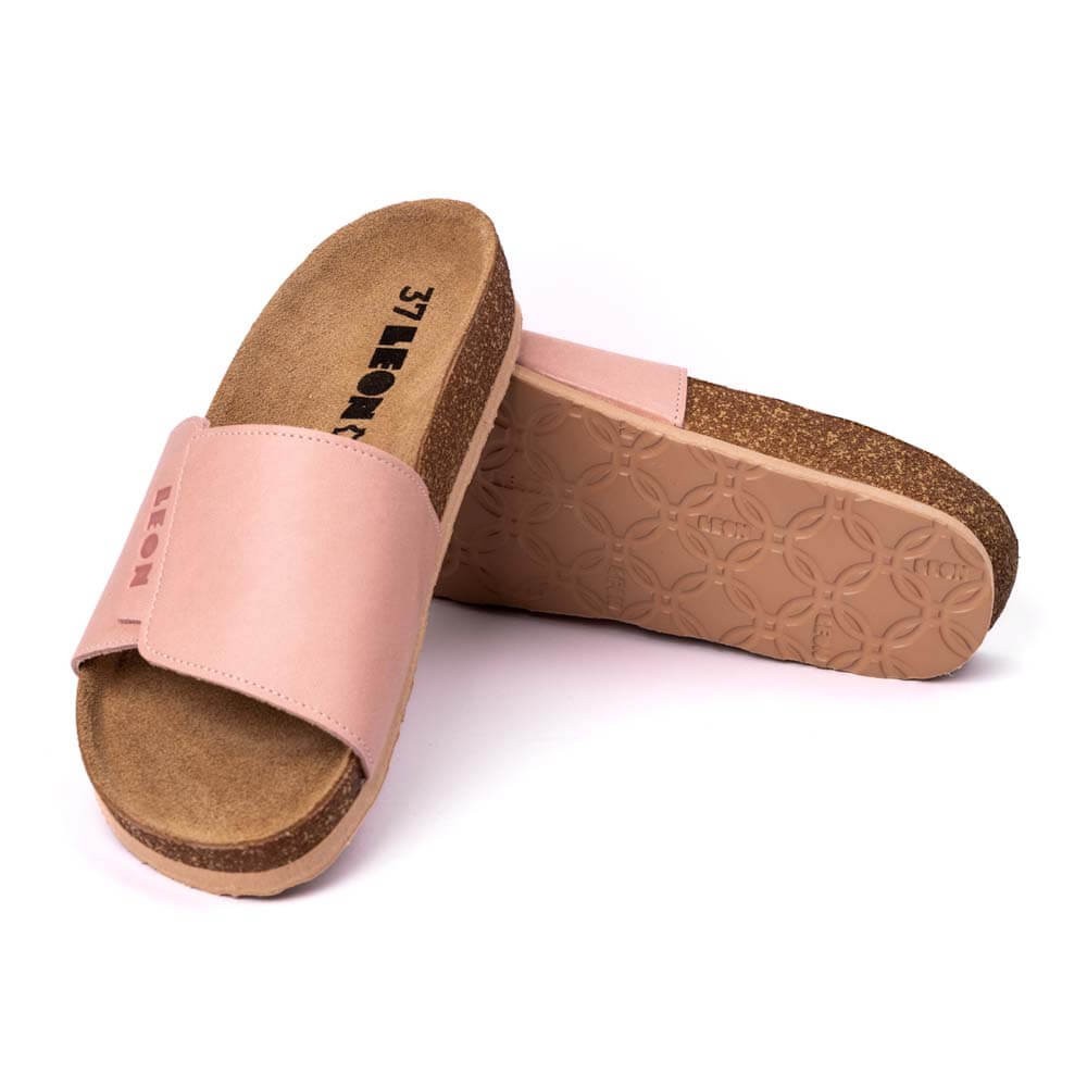 Saboti medicali de vara, din piele, Leon 4022 Orlando, roz Saboti medicali de vara, din piele, Leon 4022 Orlando, roz