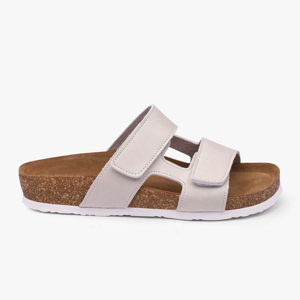 Saboti medicali de vara, din piele, Leon 4051 Orlando, gri deschis