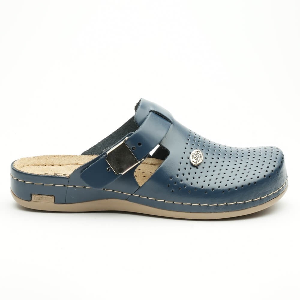 Saboti medicali, de dama, din piele, Leon 950, bleumarin Saboti medicali, de dama, din piele, Leon 950, bleumarin