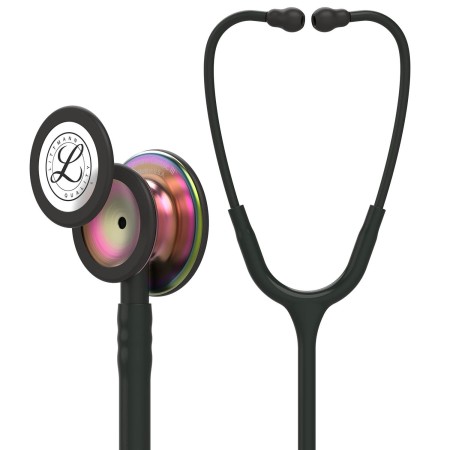 Stetoscop Littmann Classic III 5870 - Negru, capsula curcubeu
