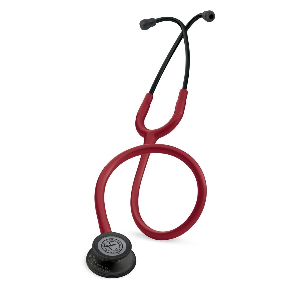 Stetoscop Littmann Classic III 5868 - Rosu Burgundia, capsula neagra Stetoscop Littmann Classic III 5868 - Rosu Burgundia, capsula neagra