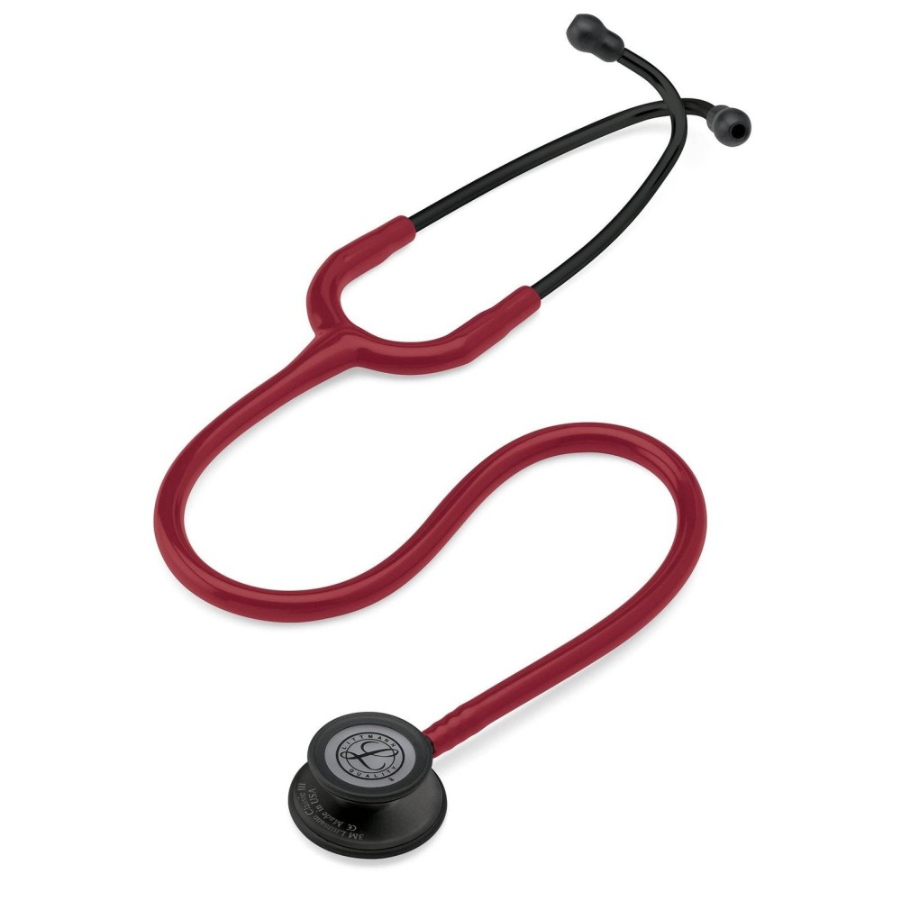 Stetoscop Littmann Classic III 5868 - Rosu Burgundia, capsula neagra Stetoscop Littmann Classic III 5868 - Rosu Burgundia, capsula neagra