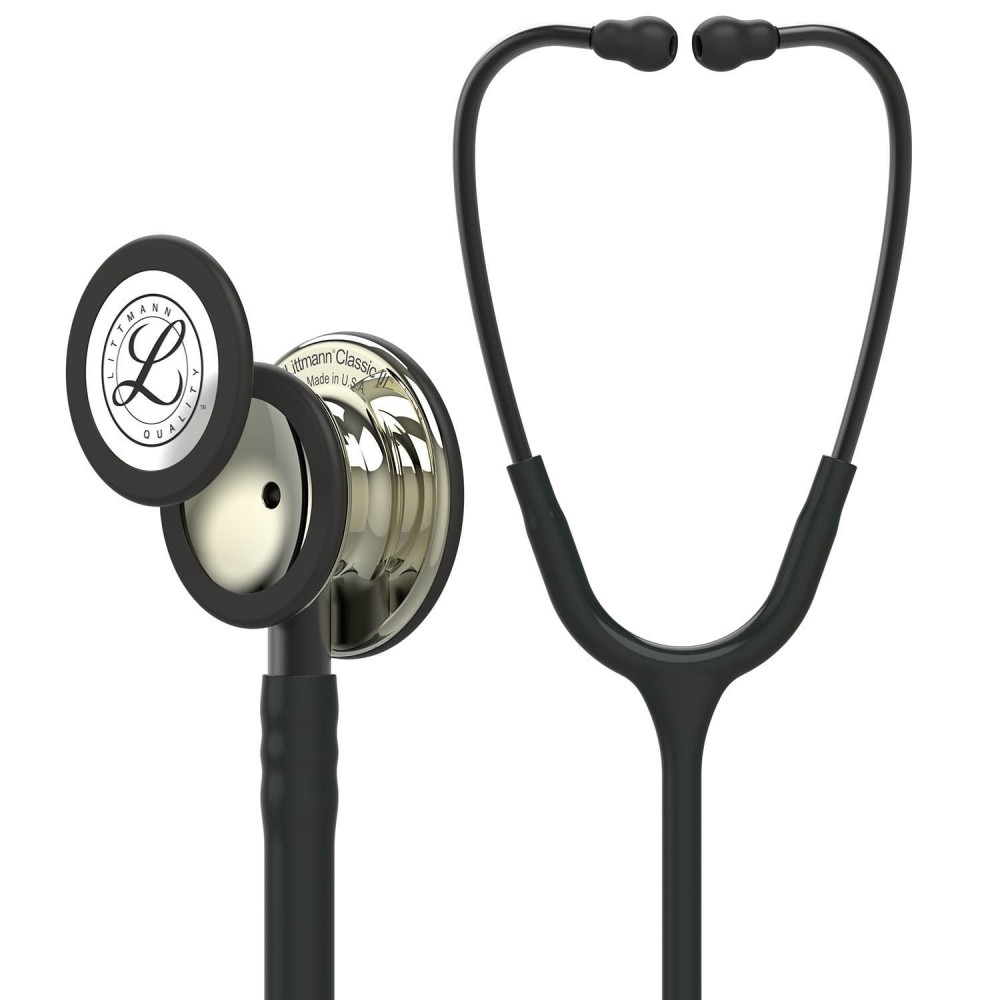 Stetoscop Littmann Classic III 5861 - Negru, capsula sampanie